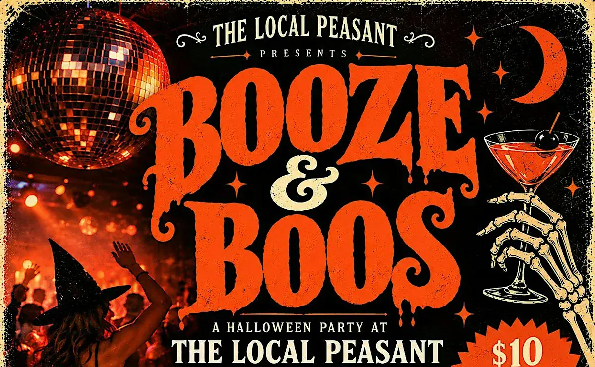 The Local Peasant présente : soirée d’Halloween Boos & Booze