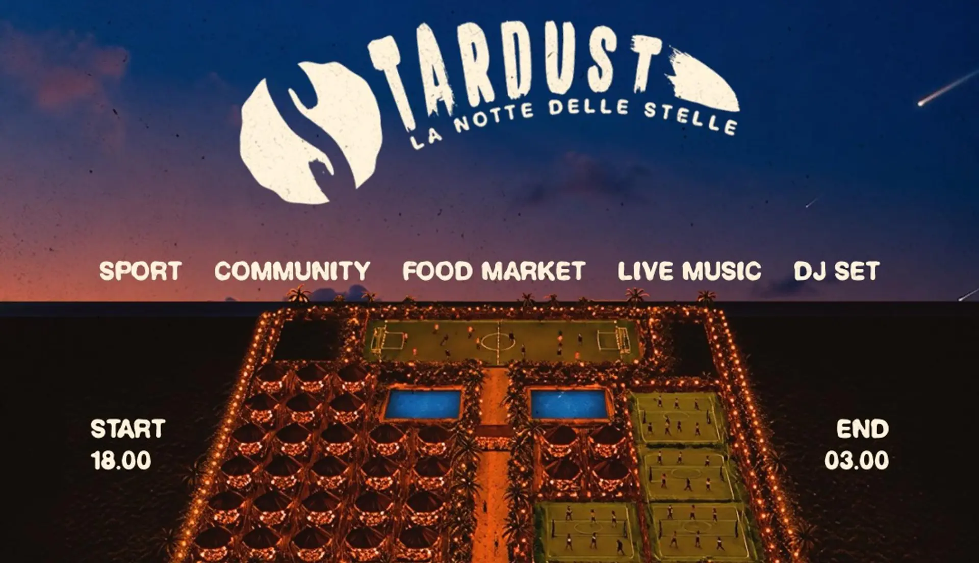 Lunedì 10 Agosto STARDUST at SUARA BEACH CLUB