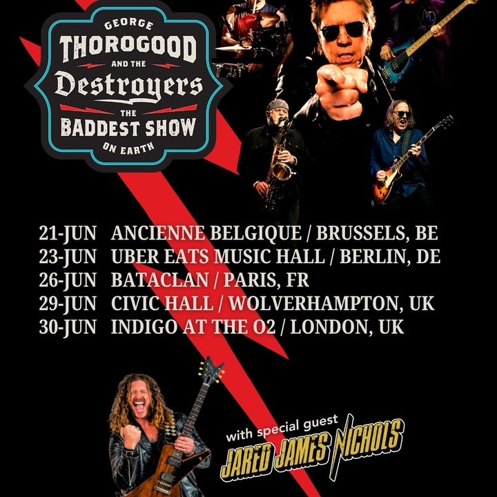 Jared James Nichols Supports George Thorogood & The Destroyers