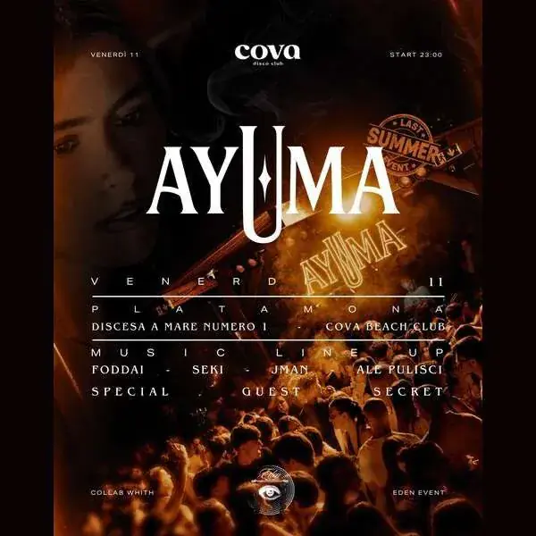 Ayuma Event at Cova Beach Club