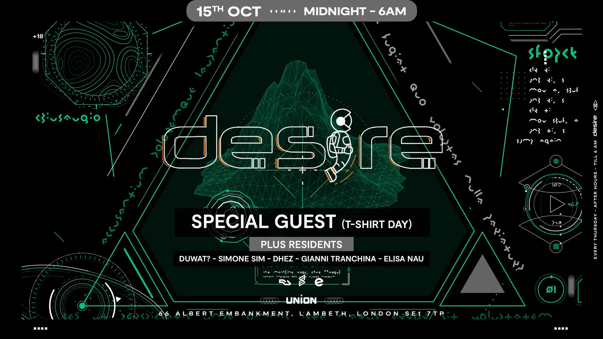 DESIRE - Weekly Thursday After Party - SPECIAL GUEST