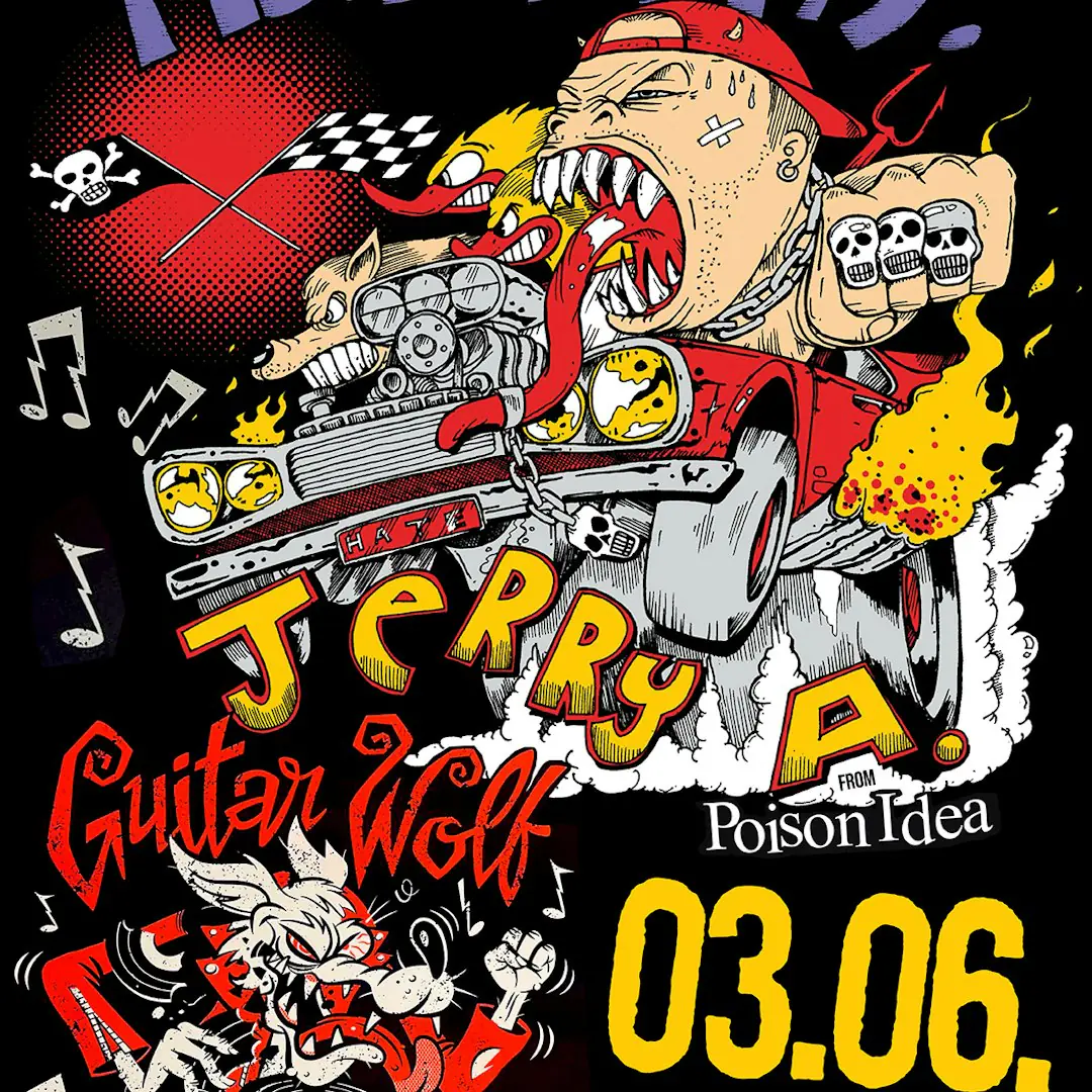 HARD-ONS feat. JERRY A (Poison Idea) + GUITAR WOLF