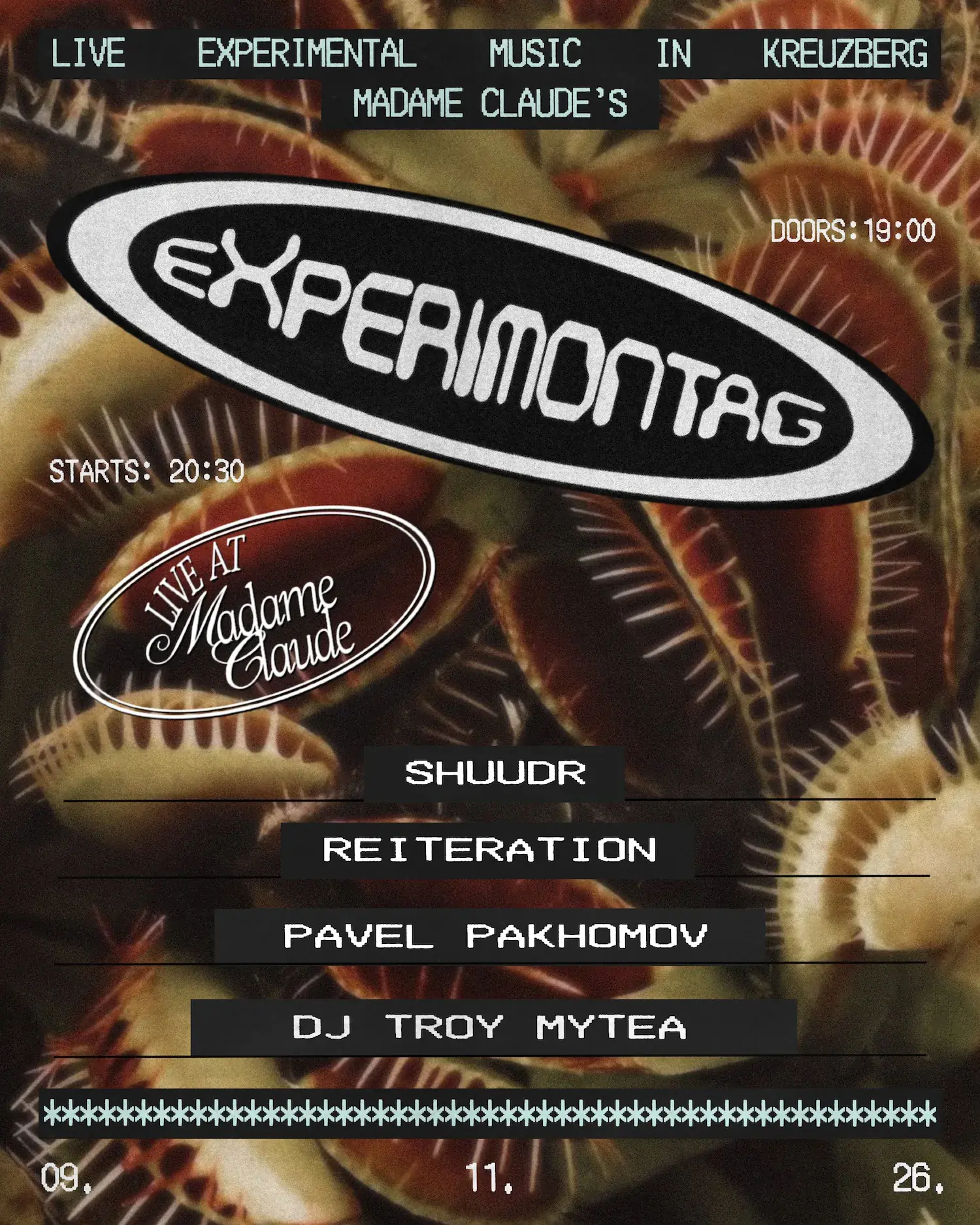 Shuudr + Reiteration + Pavel Pakhomov + DJ Troy Mytea