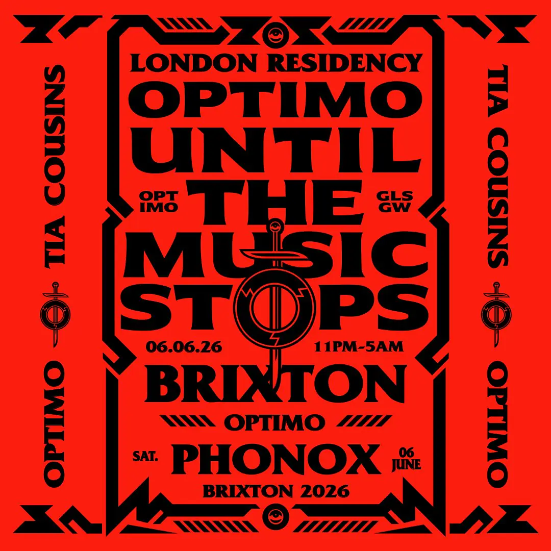 Until The Music Stops >>> Optimo (Espacio) / Tia Cousins