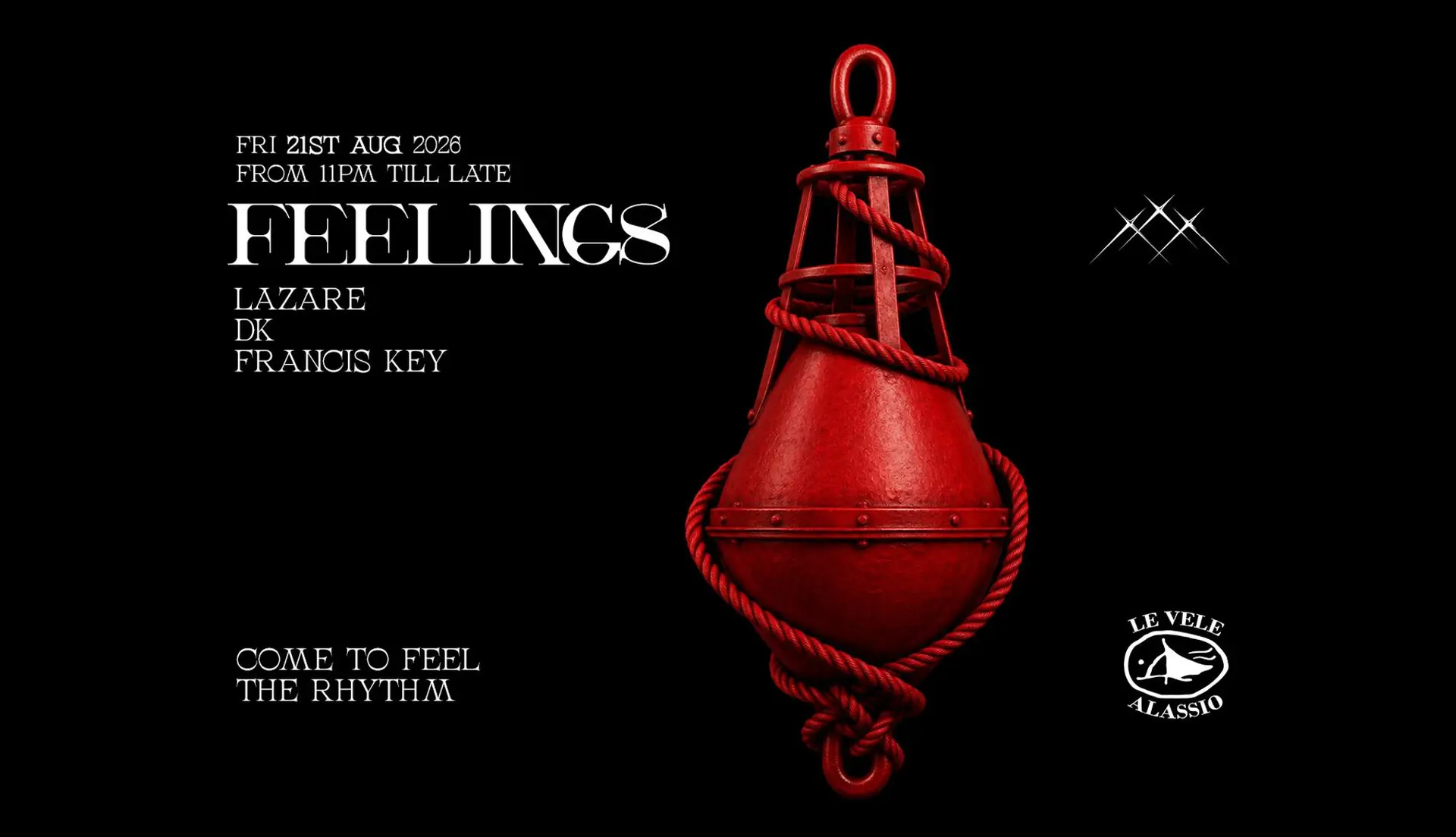 Le Vele Alassio presents Feelings - Friday, 21st August 2026