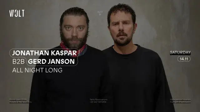 Gerd Janson B2B Jonathan Kaspar — ALL NIGHT LONG
