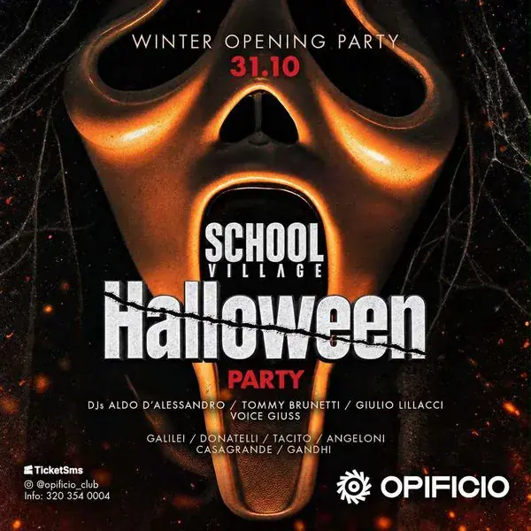 School Village Halloween Party