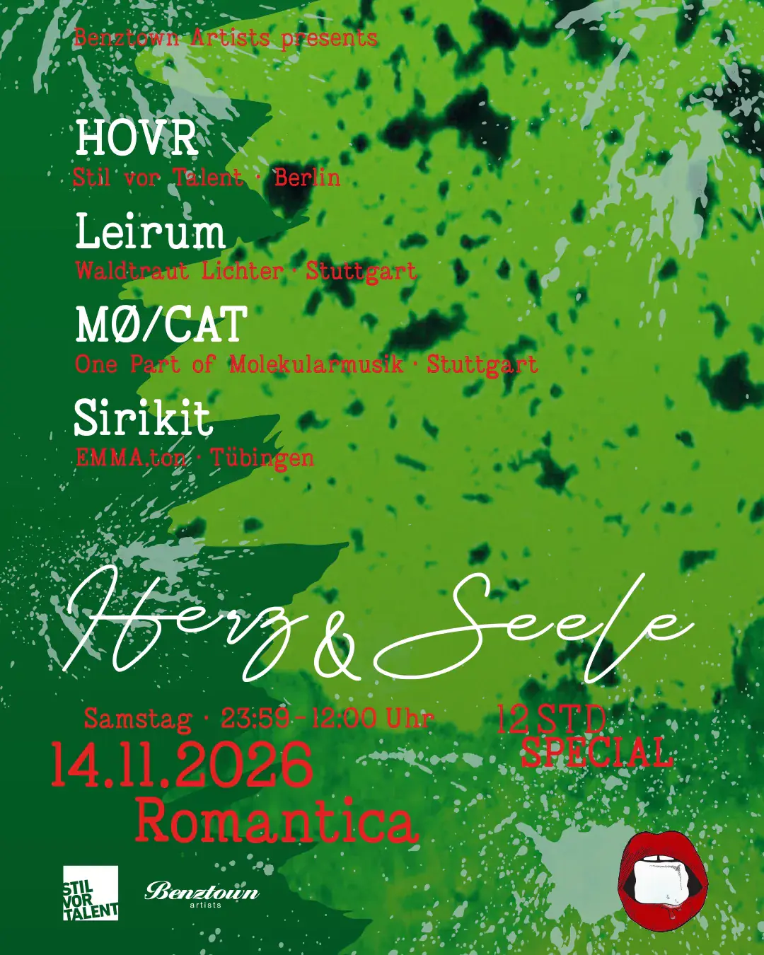 HERZ & SEELE. 12 STUNDEN Romantica MIT HOVR, LEIRUM, MØ / CAT, SIRIKIT