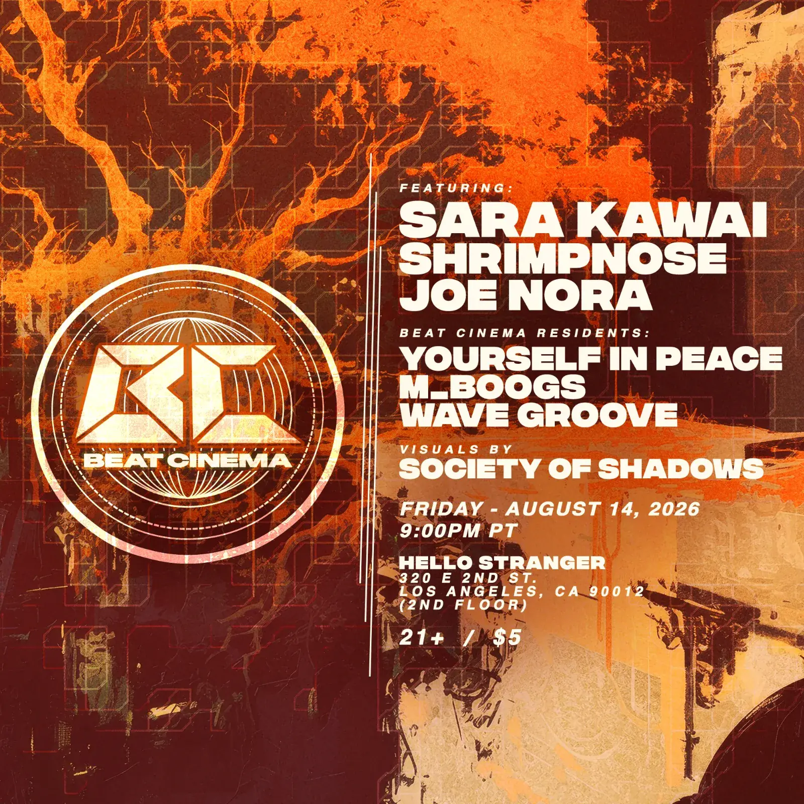 BEAT CINEMA - 8 / 14 - sara kawai, shrimpnose, Joe Nora