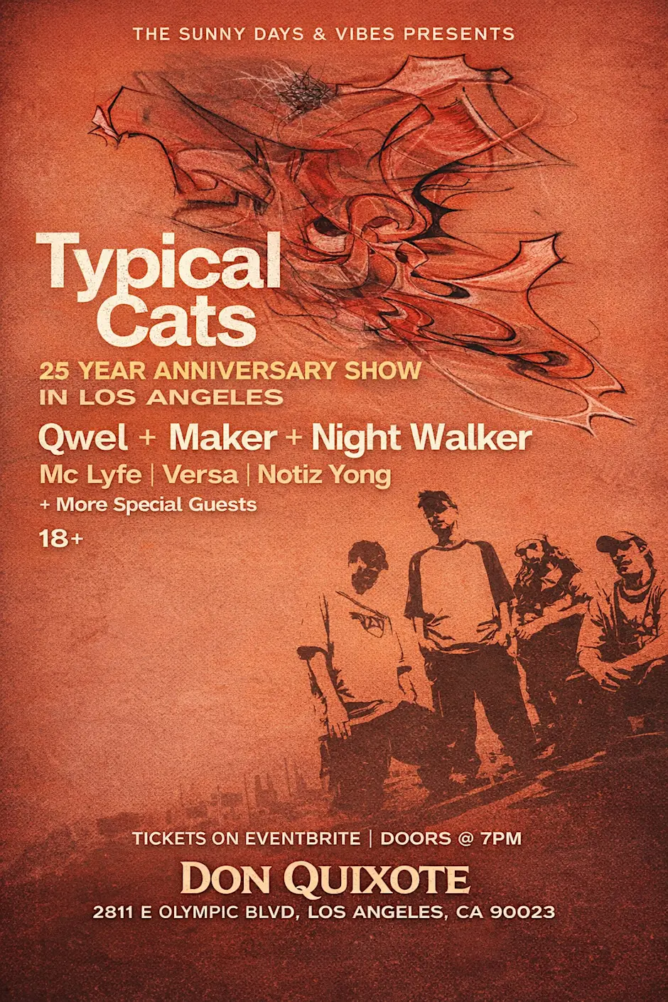Typical Cats + Qwel & Maker +2Mex + One Be Lo + Nightwalker+ Mclyfe