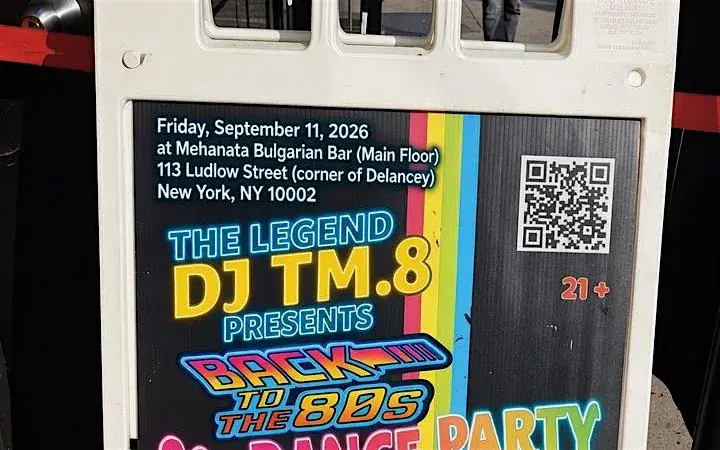 Back to the '80s FRIDAY Dance Party: 9pm-4am at Mehanata (main floor)