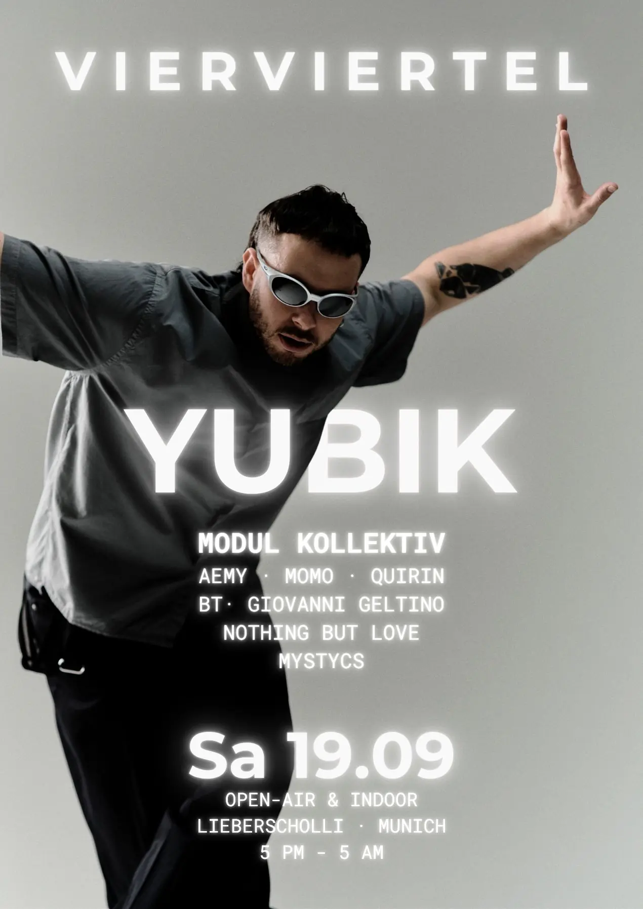 VIERVIERTEL presents: ¥UB1K, Modul Kollektiv, Sabrina Hawk, QUIRIN and many more