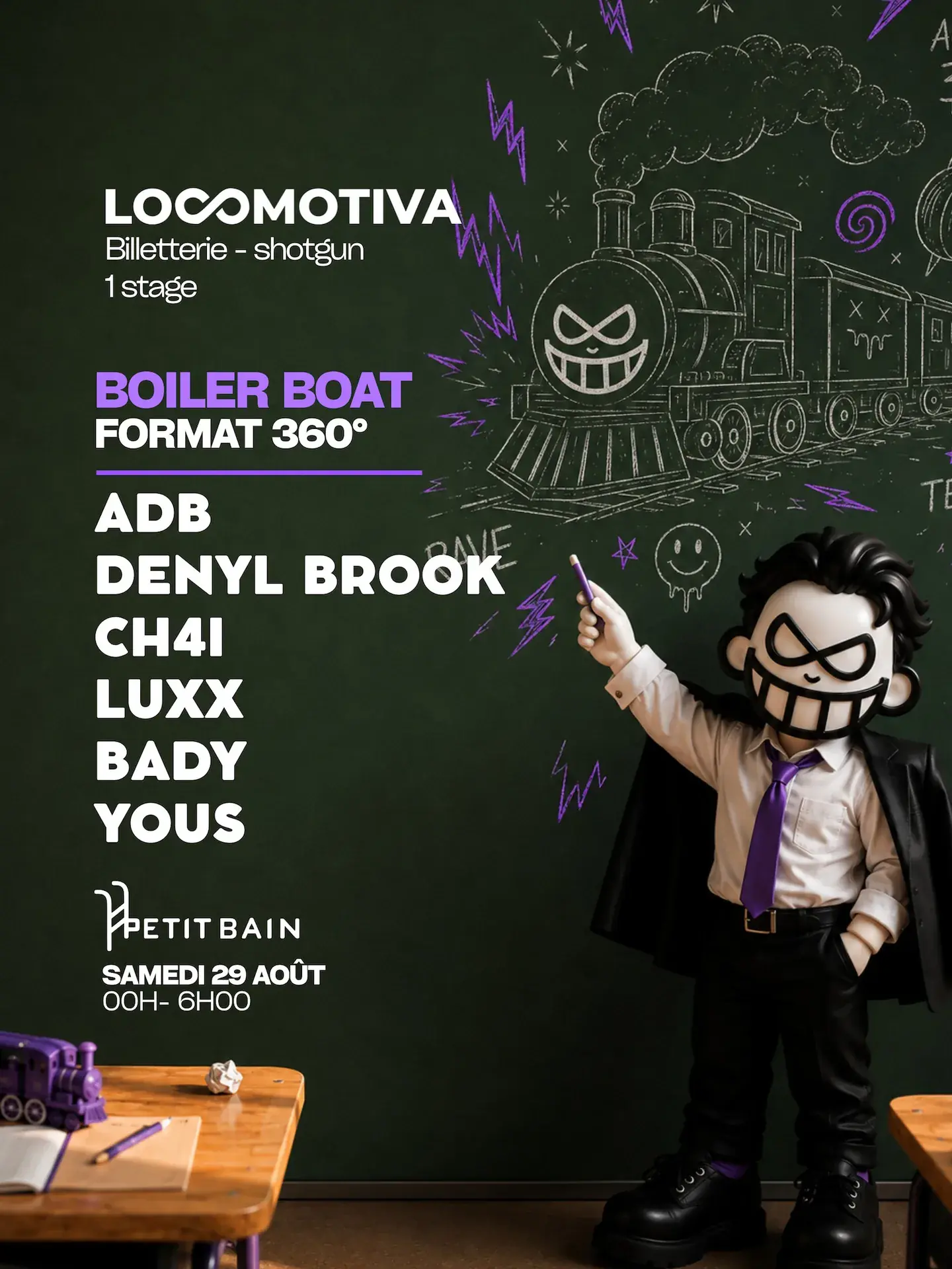 BOILERBOAT #3: TECHNO, TRANCE & BOUNCE EN FORMAT 360