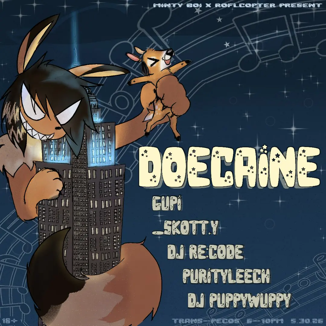 Doecaine with Leech, Skotty, Gupi, DJ Re:Code, and DJ PuppyWuppy in NYC