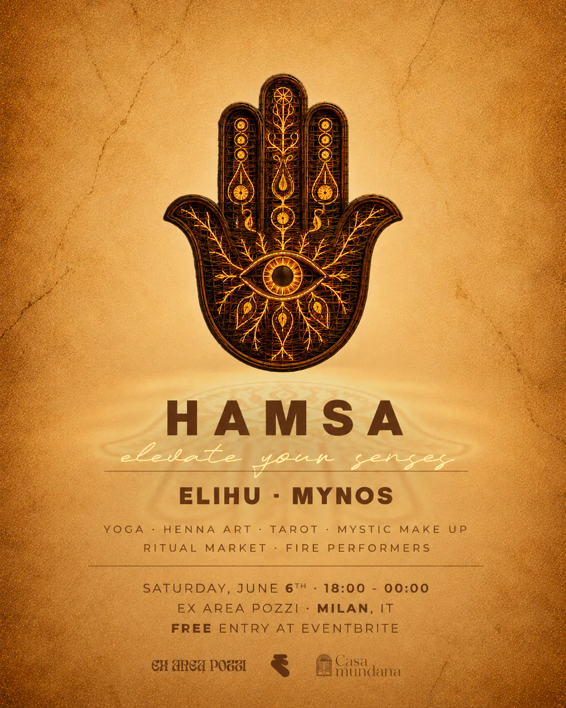 HAMSA Milan - Electronic DJ Set - Expérience rituelle - 6 juin 2026