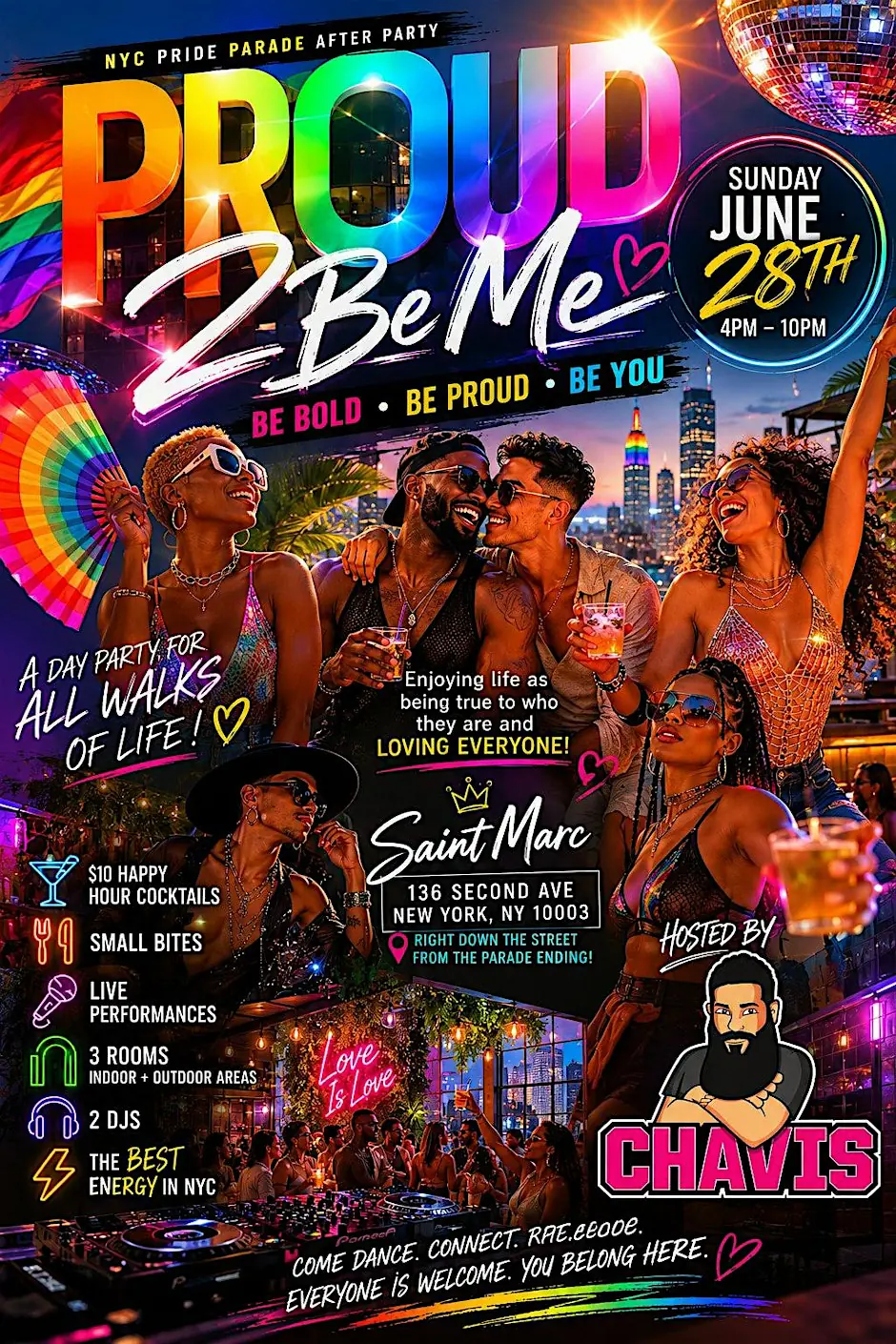 NYC PRIDE Parade After Party - PROUD2Be Me