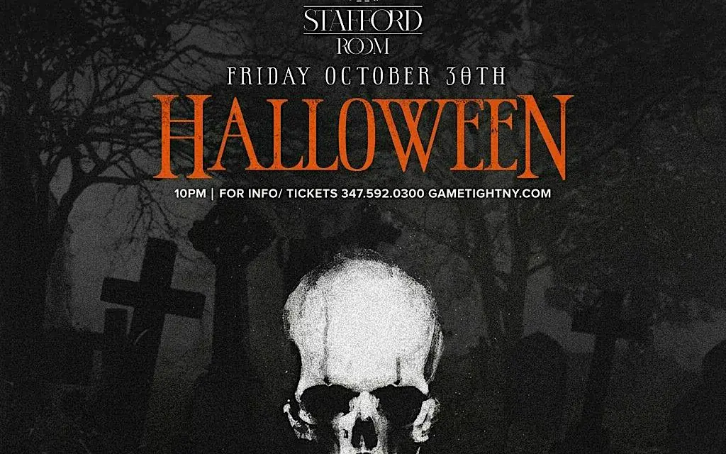Fiesta de Halloween del viernes en The Stafford Room 2026