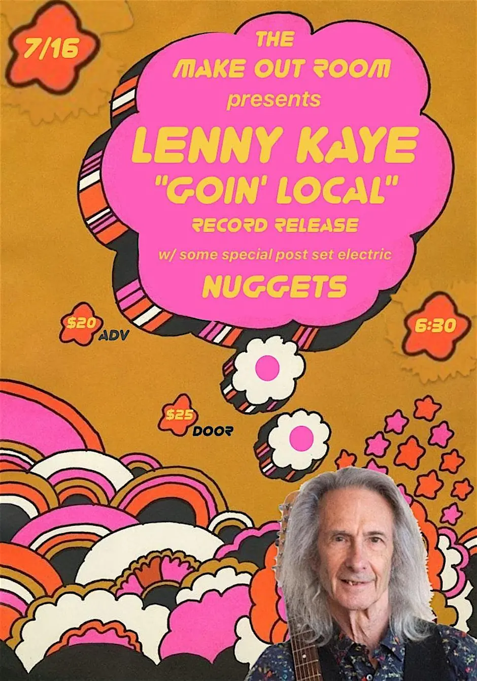 Lenny Kaye "Goin Local" record release! w / some post set electric Nuggets!
