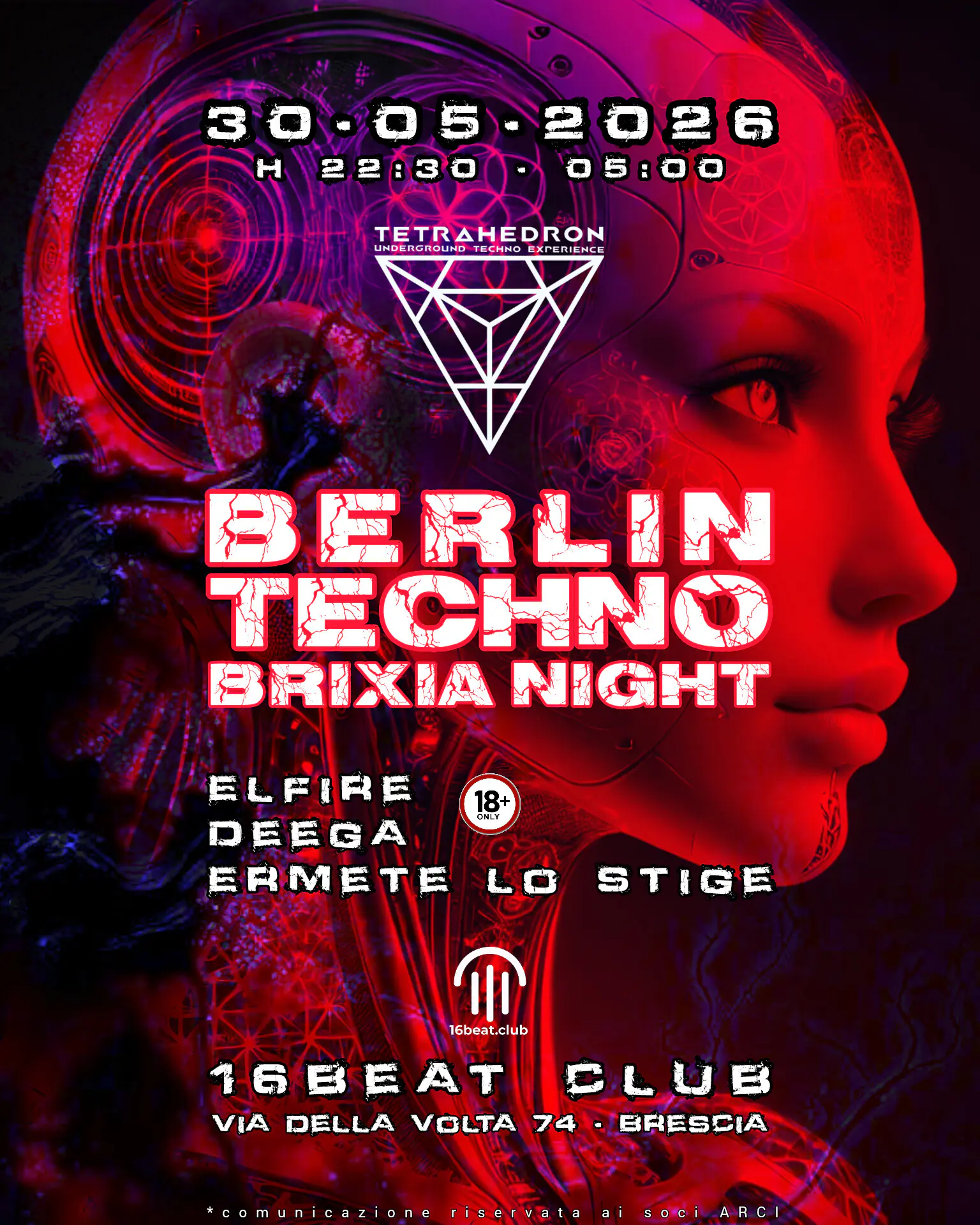BERLIN TECHNO BRIXIA NIGHT by TETRAHEDRON