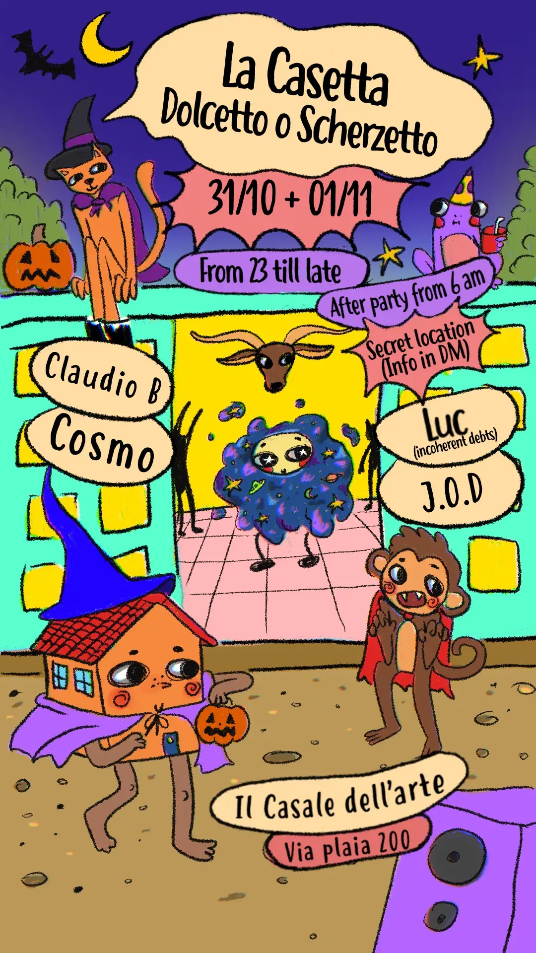 La Casetta: Trick or Treat with Cosmo and Luc