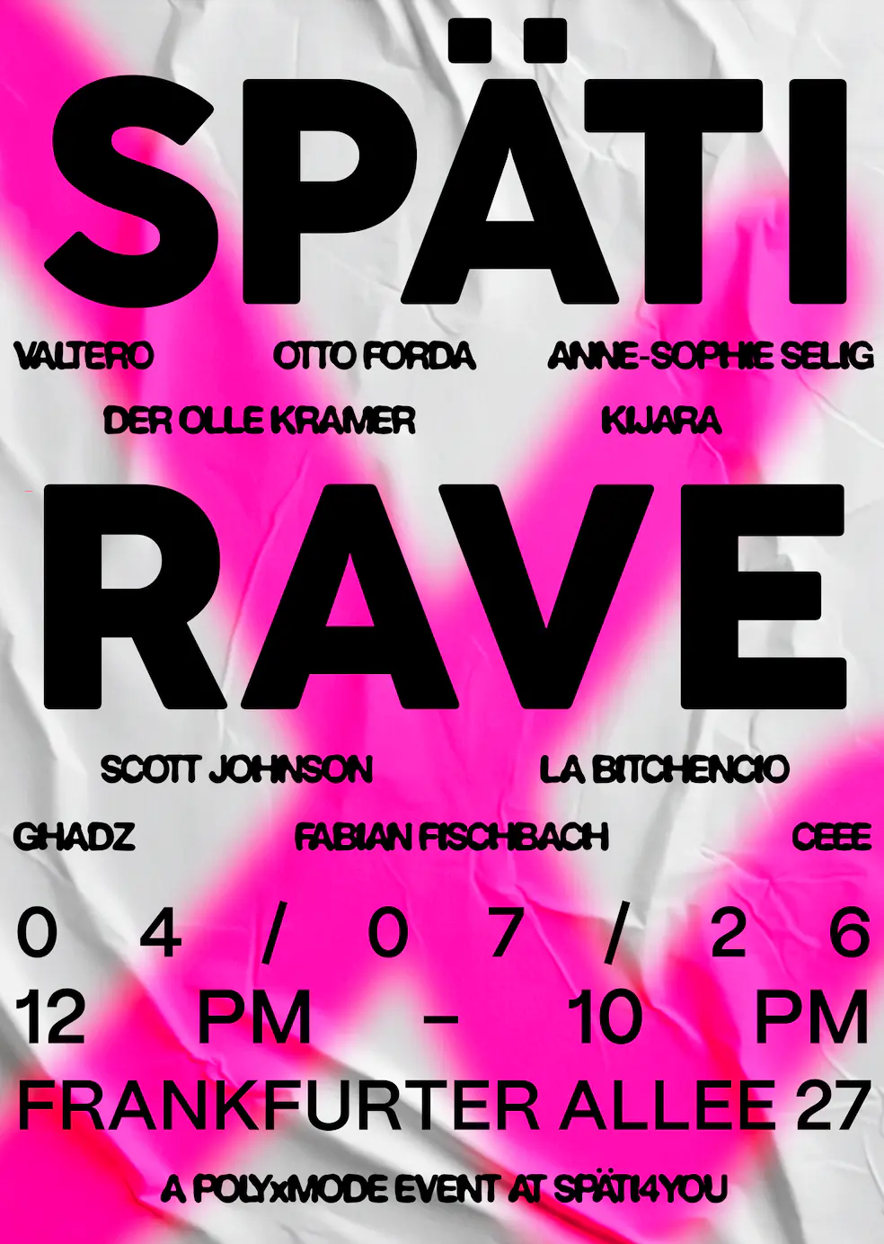 SPÄTI RAVE