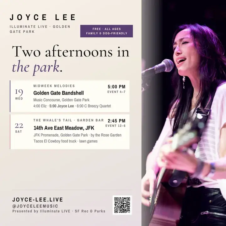 Joyce Lee Live at Golden Gate Park Bandshell