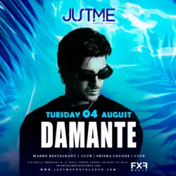ANDREA DAMANTE - Mardi au JUST ME de Porto Cervo