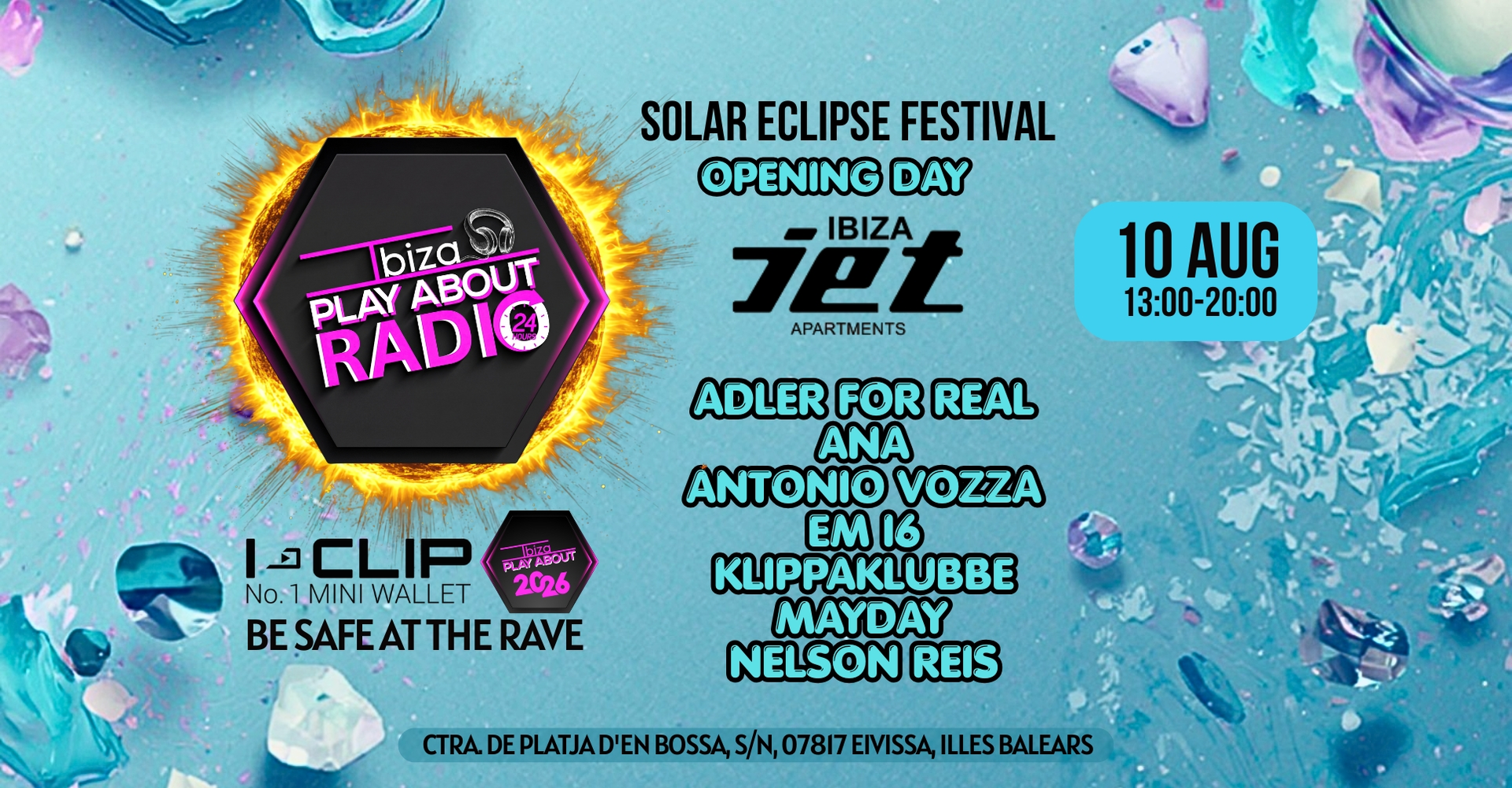 Ibiza PlayAbout Radio Fest:Opening Pool Party at Jet Ibiza