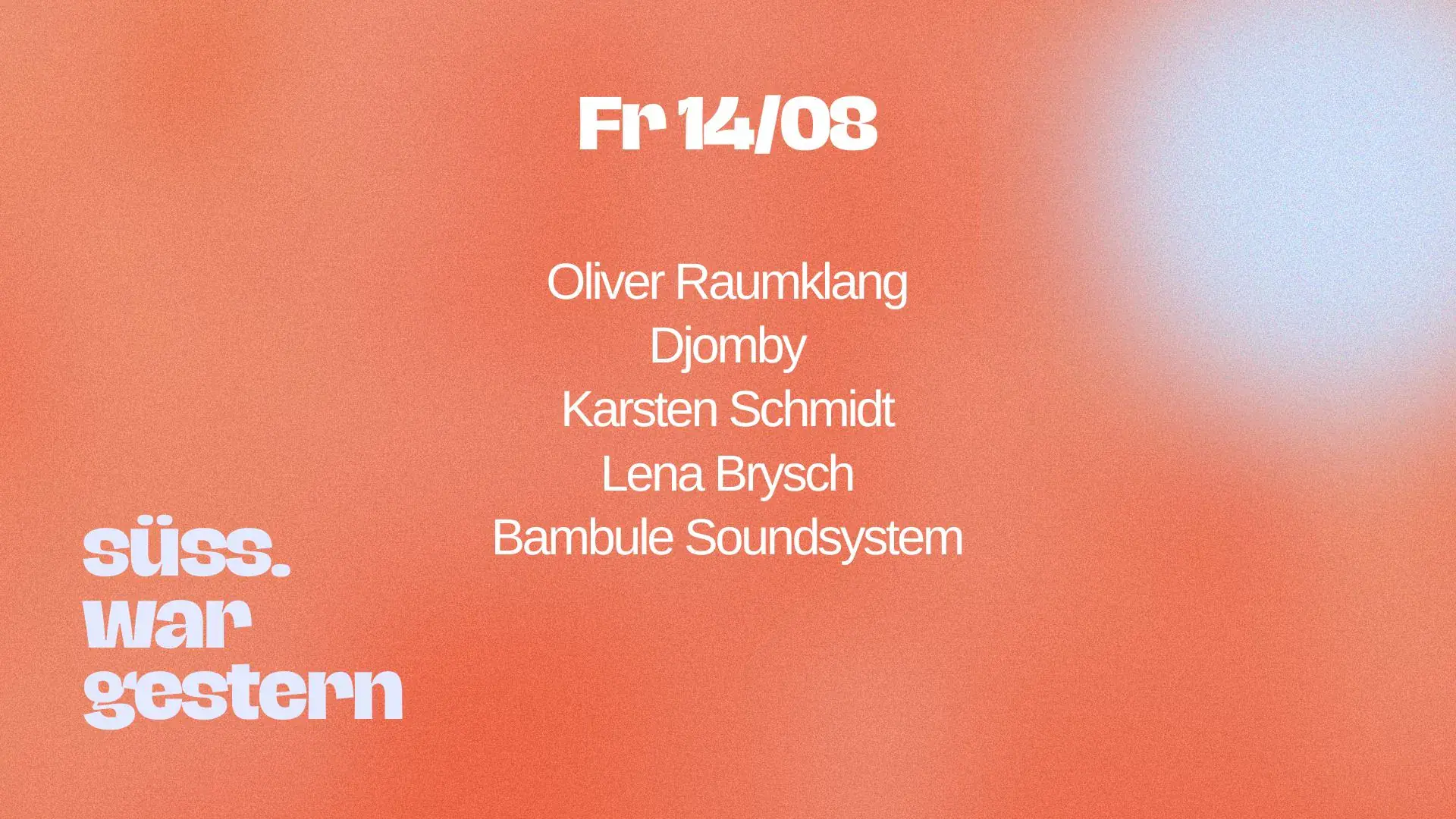 süss am Freitag