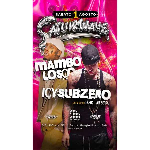 SATUIRWAVE w / MAMBOLOSCO & ICYSUBZERO | Tsunami DiscoClub