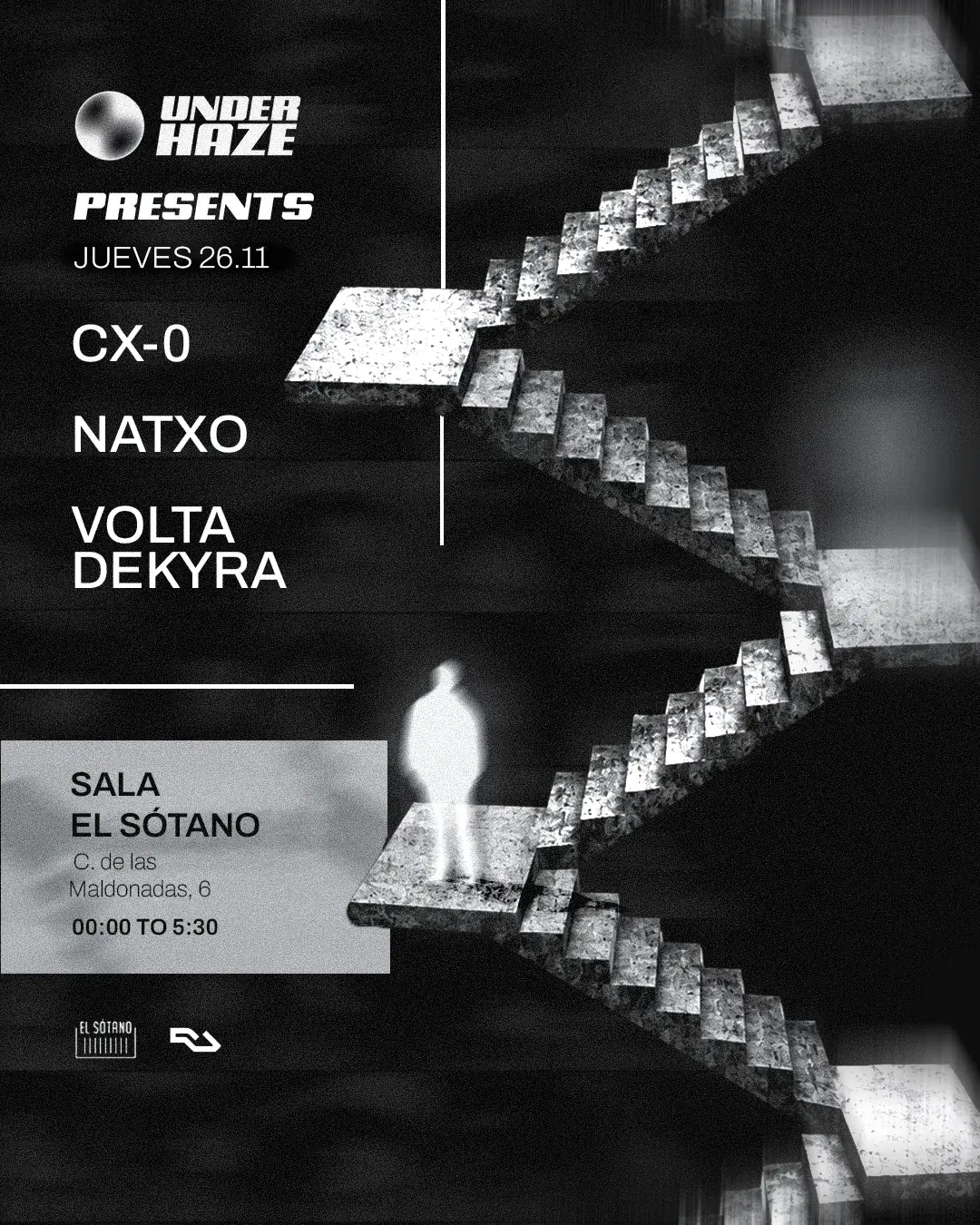 UNDER HAZE: Natxo, CX-0, VOLTA, DEKYRA
