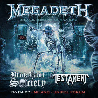 MEGADETH - BREAKOUT: HIBERNATION OF THE NATIONS EUROPE TOUR 2027