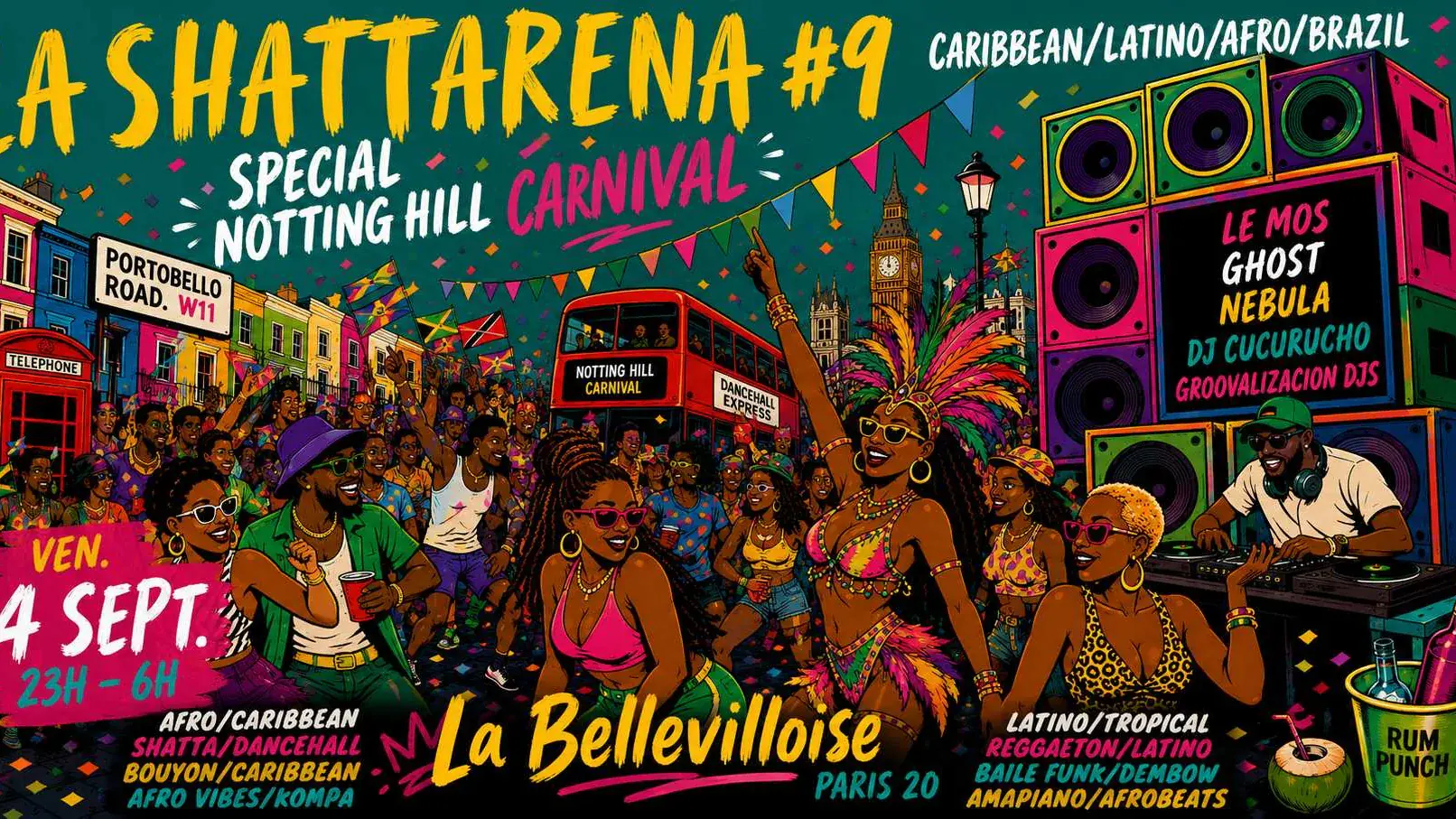 La Shattarena #9 - Notting Hill Carnival Edition