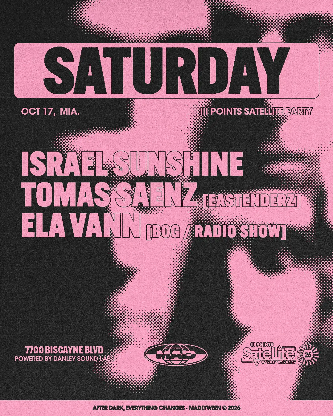 III POINTS SATELLITE PARTY: Israel Sunshine / TOMAS SAENZ / Ela Vann