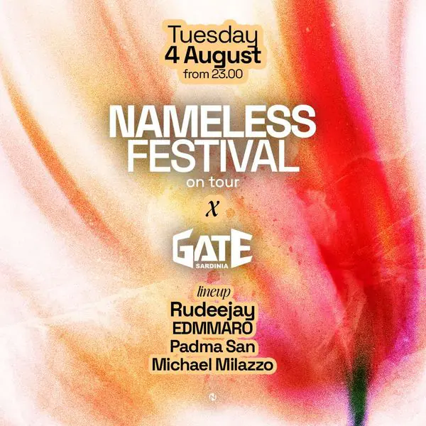 Nameless On Tour W / Rudeejay, Edmmaro, Padma San, Michael Milazzo