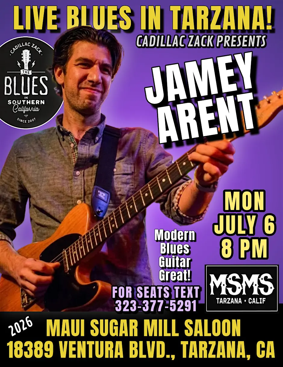 JAMEY ARENT - CONTEMPORARY BLUES GUITAR MASTER - in Tarzana!