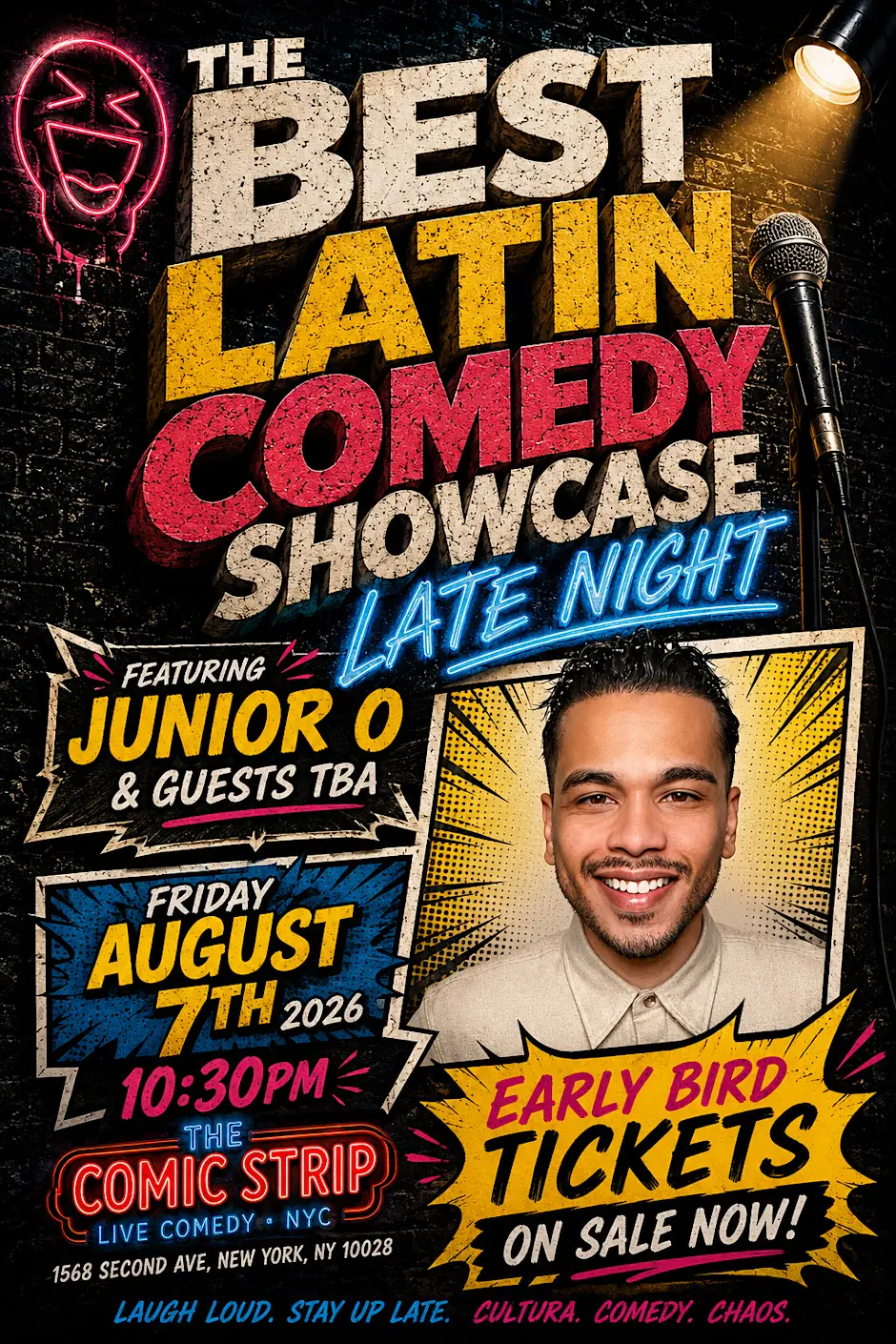 The Best Latin Comedy Showcase EVENT Friday August 7th 2026