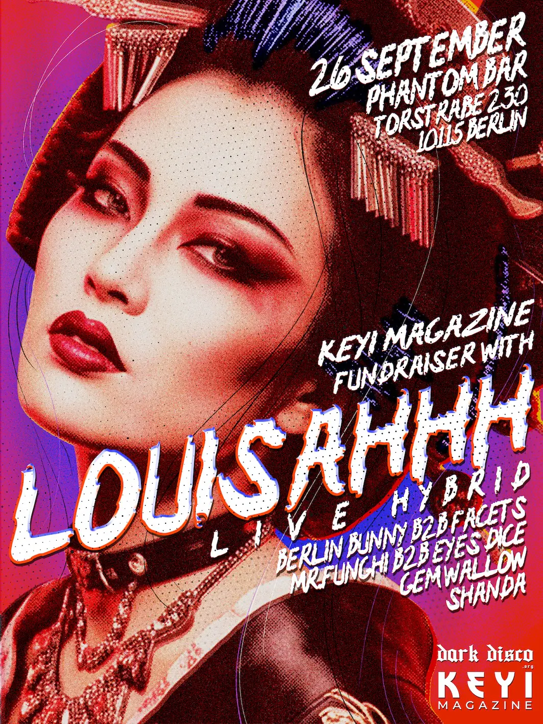 Keyi Magazine showcase with Louisahhh live, Gem Willow, Fabrizio Mammarela b2b Facets