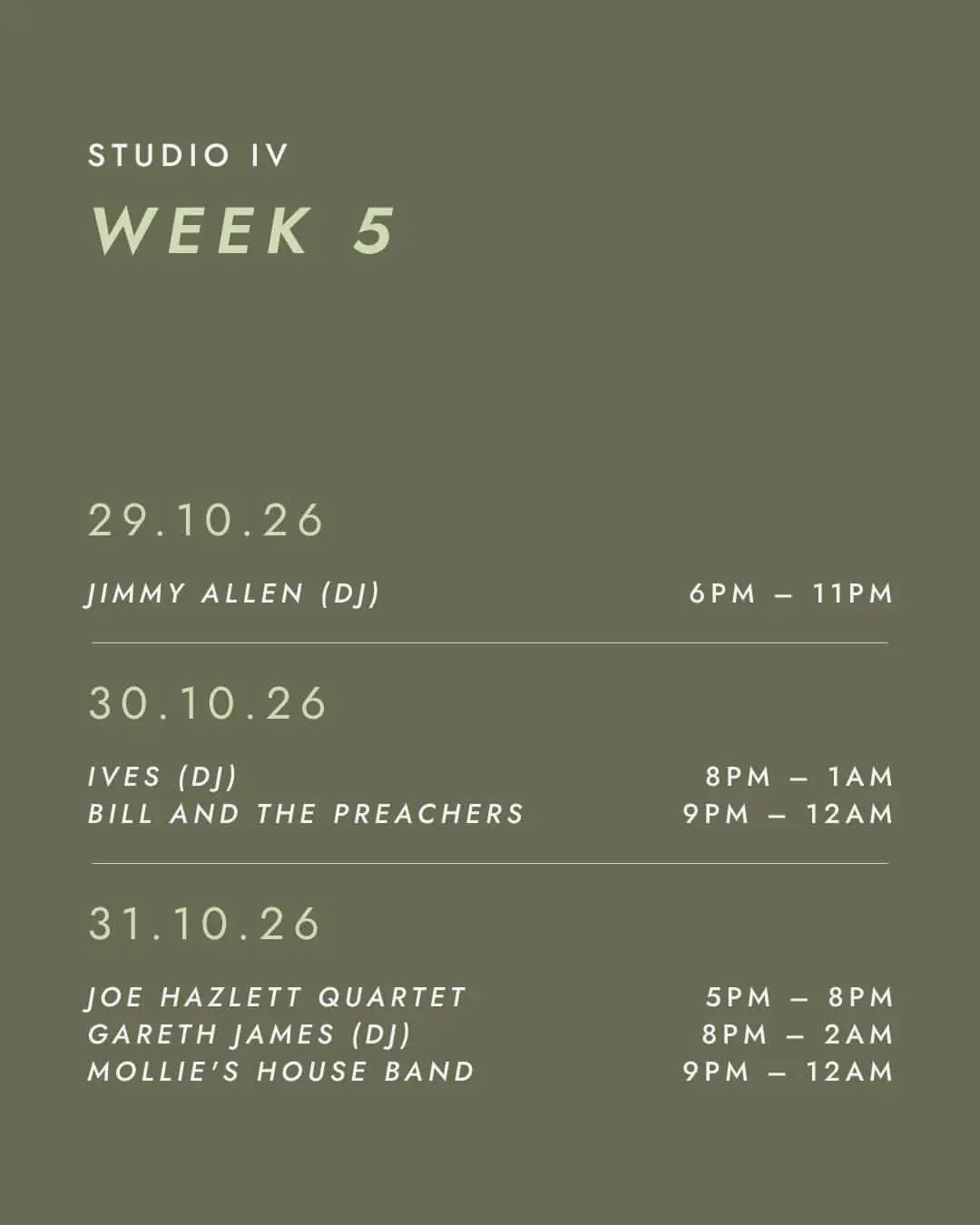 Studio IV: Gareth James