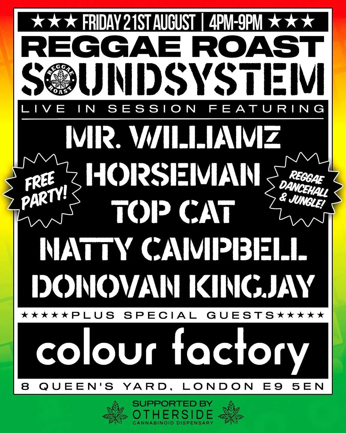 Reggae Roast TAKEOVER - Live DJ Set at Otherside
