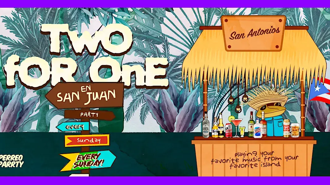 2 für 1 in San Juan - Latin-Sonntagsparty @ Reggaeton Bar San Antonios