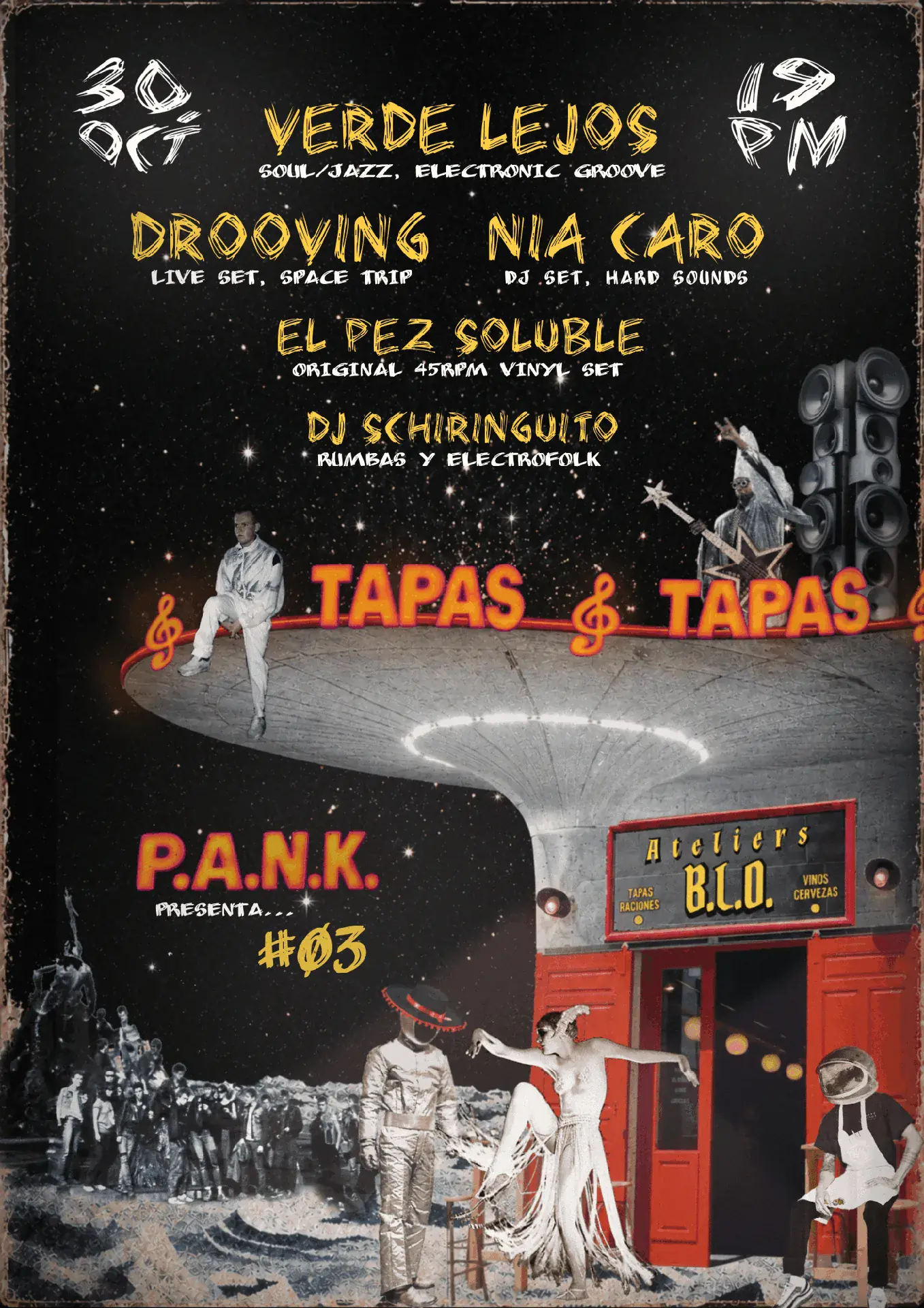 P.A.N.K präsentiert #03: VERDE LEJOS, DROOVING, NIA CARO, EL PEZ SOLUBLE, DJ SCHIRINGUITO