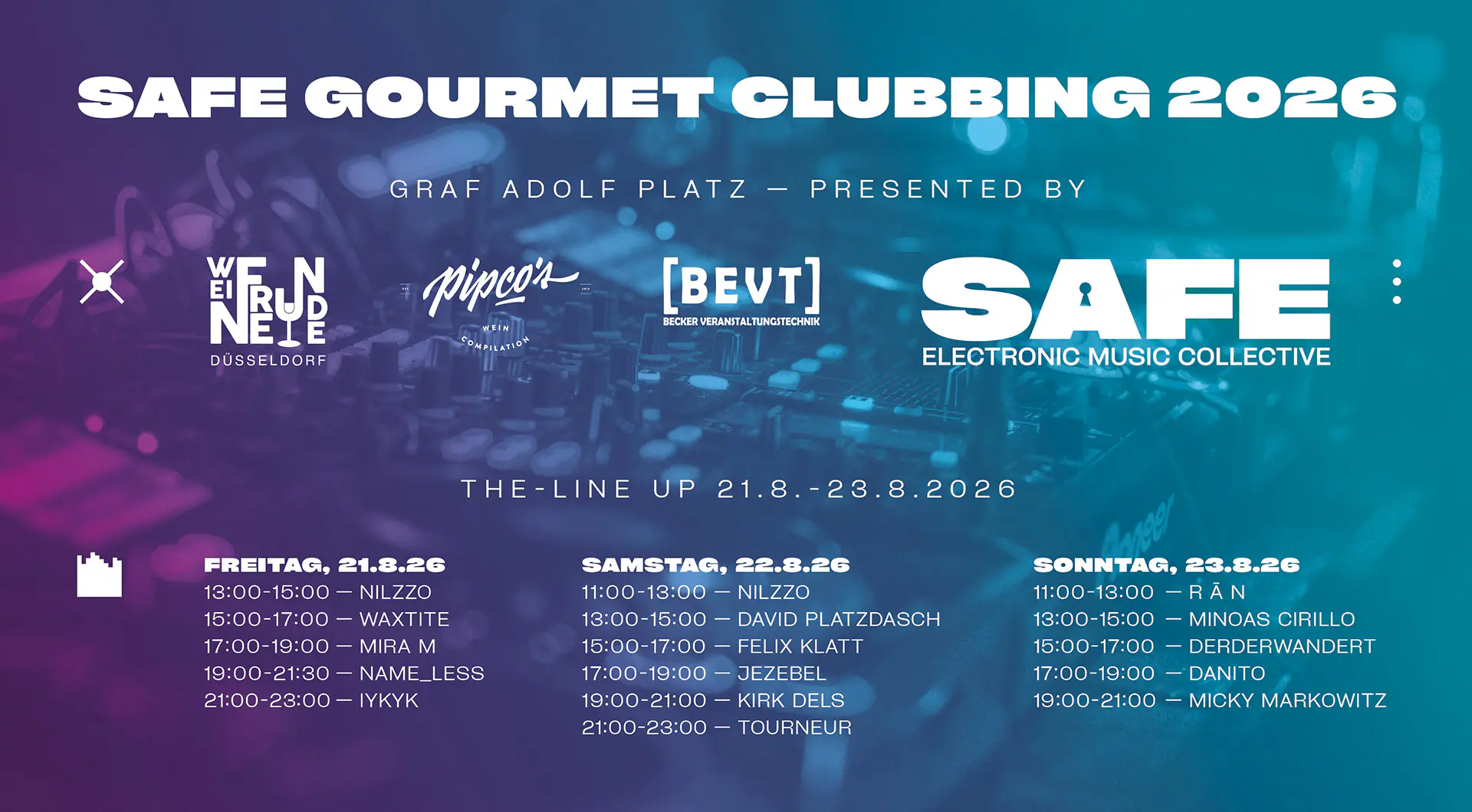 SAFE Gourmet Clubbing 2026