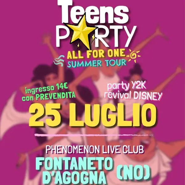 Teens Party - All for one summer tour