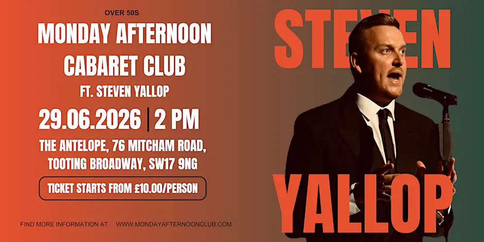 Over 50's Monday Afternoon Cabaret Club