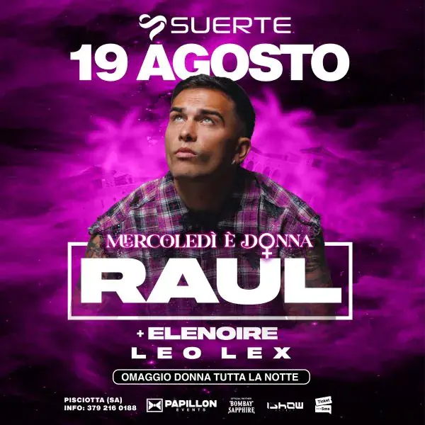 Mercoledi Donna - Special Guest Raul
