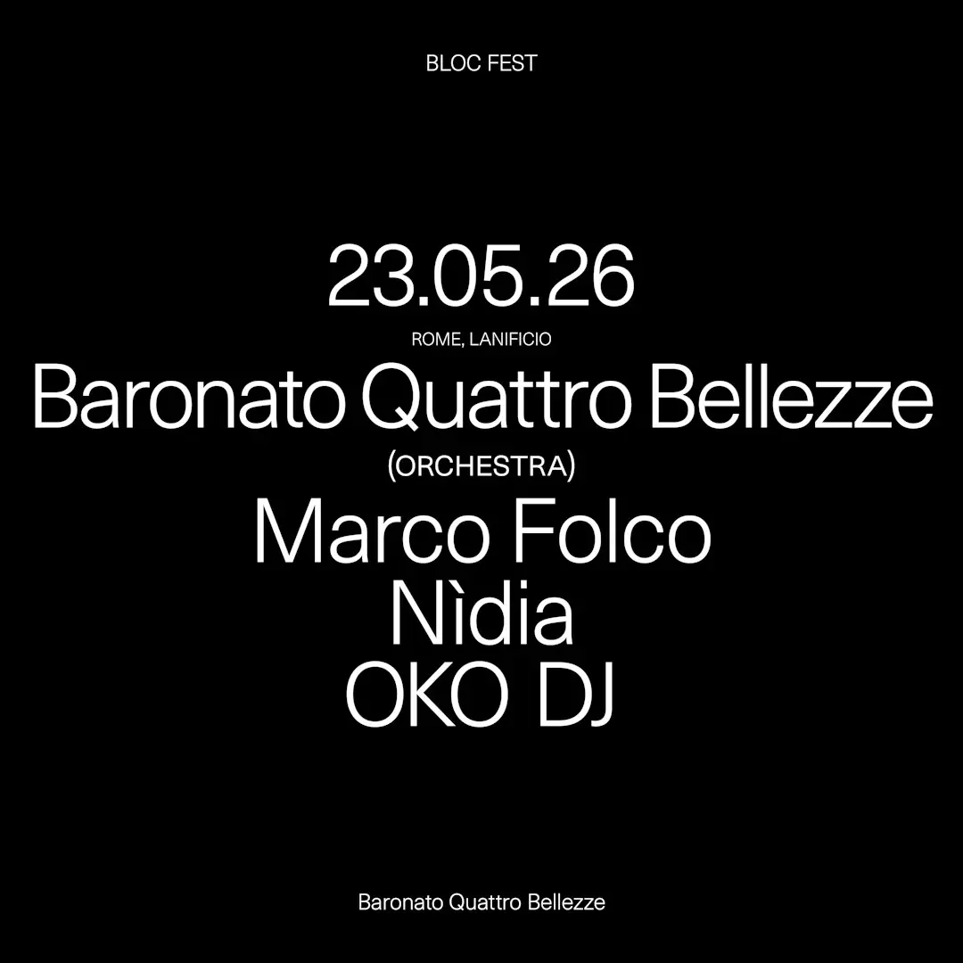 Bloc Fest 23.05.2026 Rome