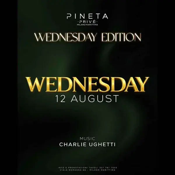 WEDNESDAY EDITION | Pineta privè