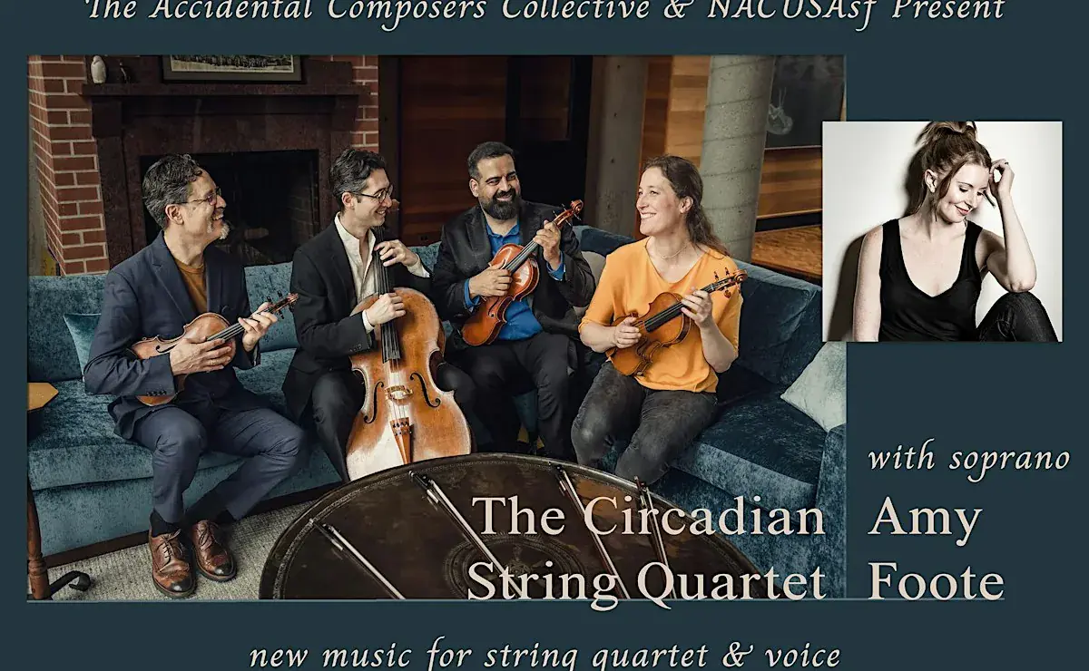 Musique nouvelle pour quatuor à cordes et voix
