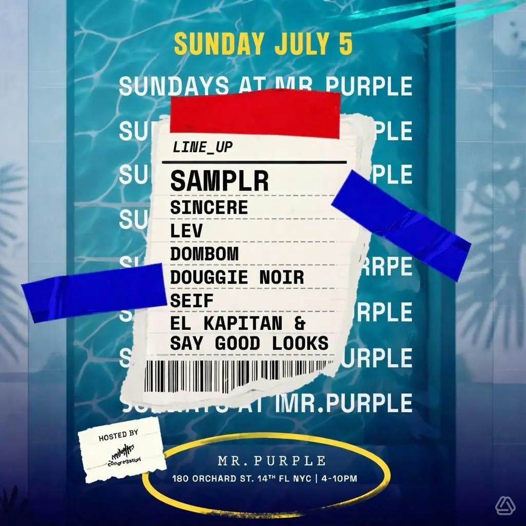 Sundays at Mr. Purple Independence Day Celebration